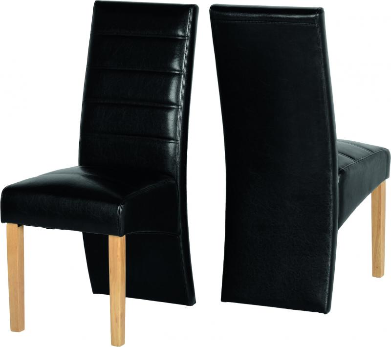 G5 Chair in Black Faux Leather